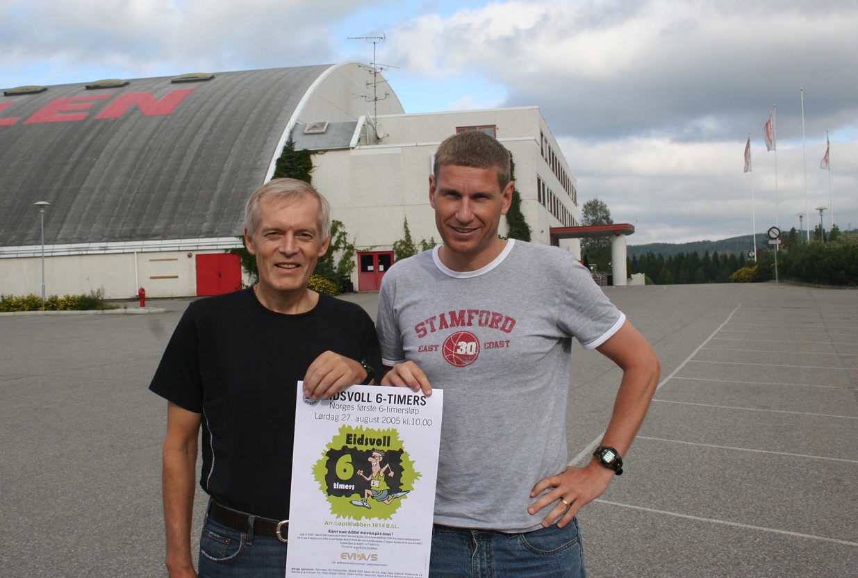 Olav Engen og Bjørn Hytjanstorp ønsket velkommen til Norges første 6-timersløp i 2005