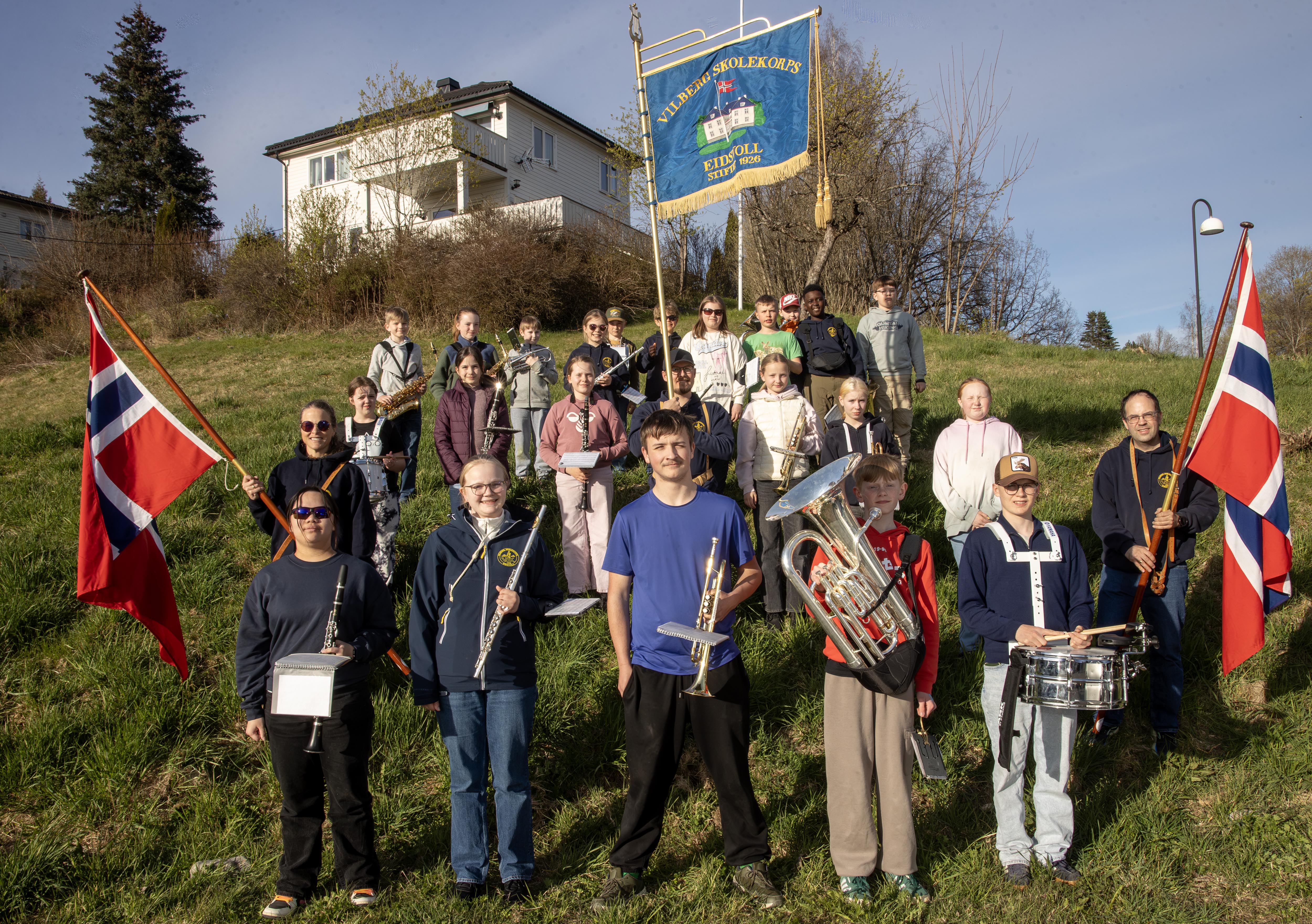 Korpsene øver til 17. mai
